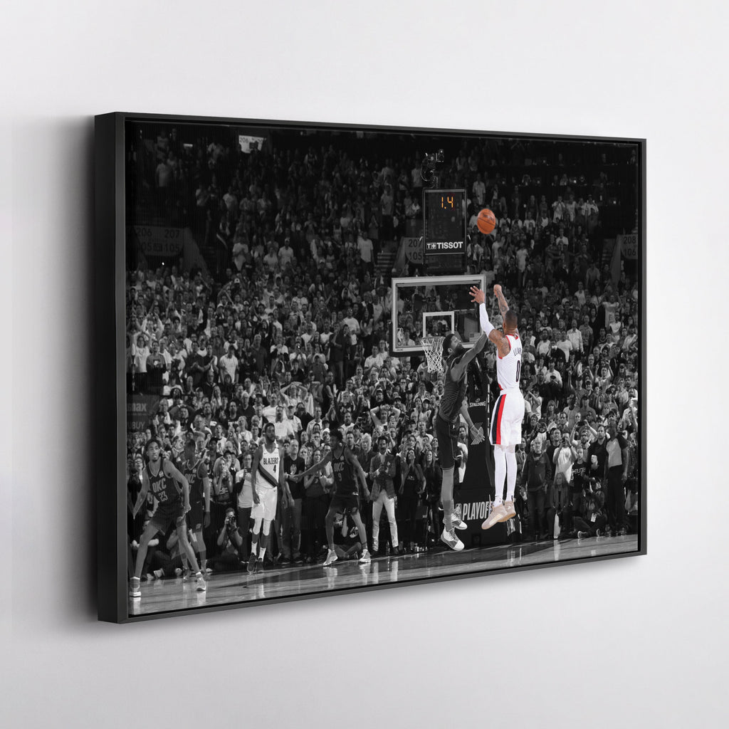 Damian Lillard Canvas Art – Dame Time Game Winner Decor