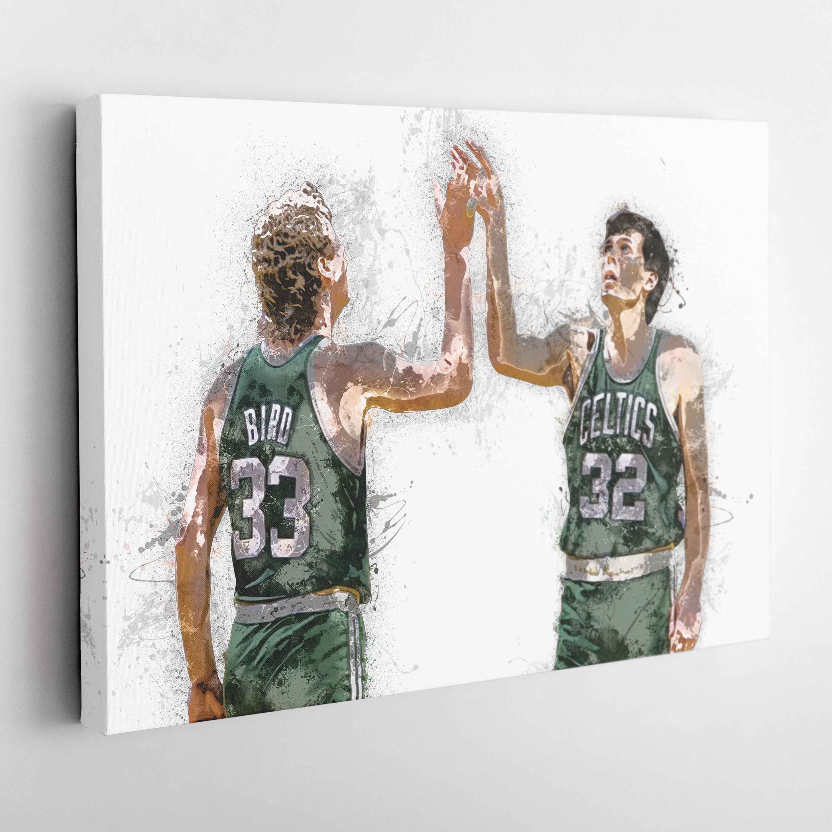 Larry Bird & Kevin McHale Canvas Art – Boston Celtics Wall Decor