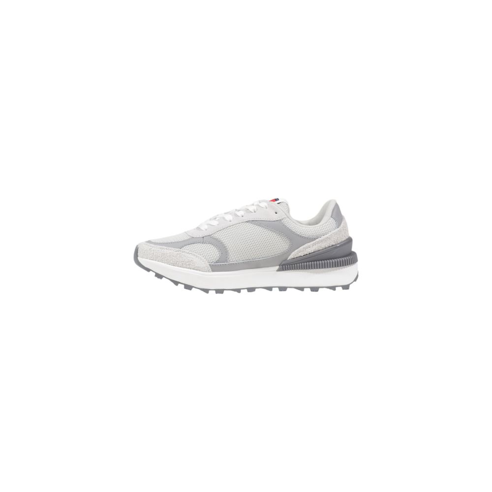 Tommy Hilfiger Jeans Gray Suede Leather Athletic Sneakers