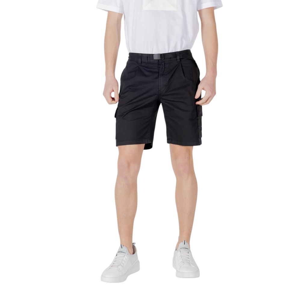 Hugo Boss Black Cotton Bermuda Shorts