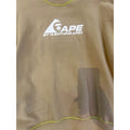 AAPE by A Bathing Ape Reservable Crewneck Beige / Lime Green