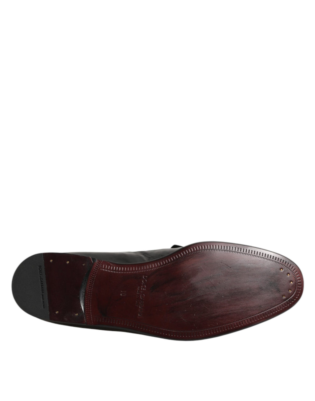 Dolce & Gabbana Leather Loafers Men Formal Dress Shoes