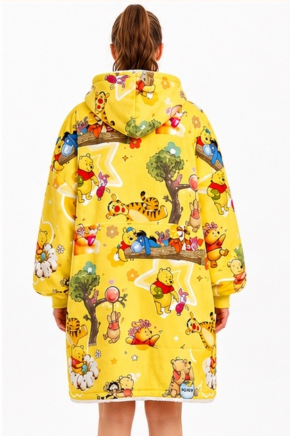 Winnie the Pooh & Friends Wearable Blanket Hoodie for Kids & Adults