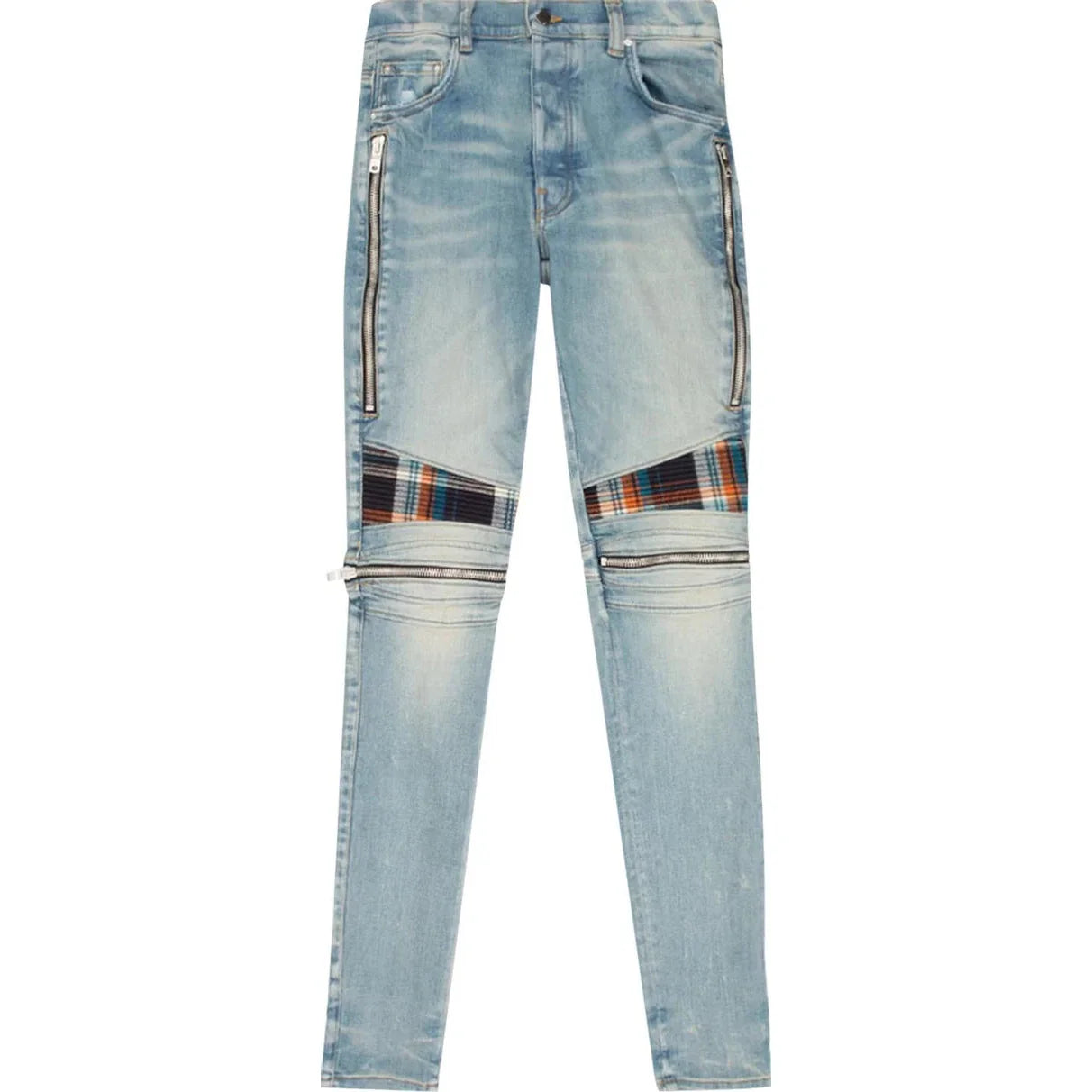 Amiri MX2 Plaid 'Clay Indigo/Orange'