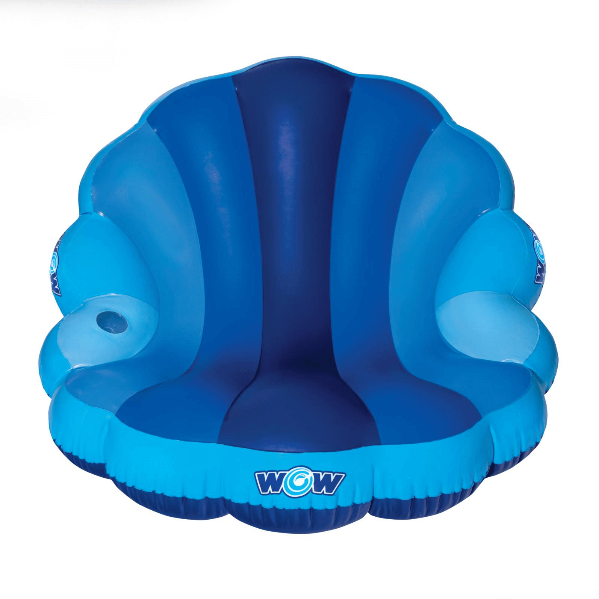 WOW Watersports Indigo Mermaid Shell Lounger Float Curved Shaped Back for Comfort