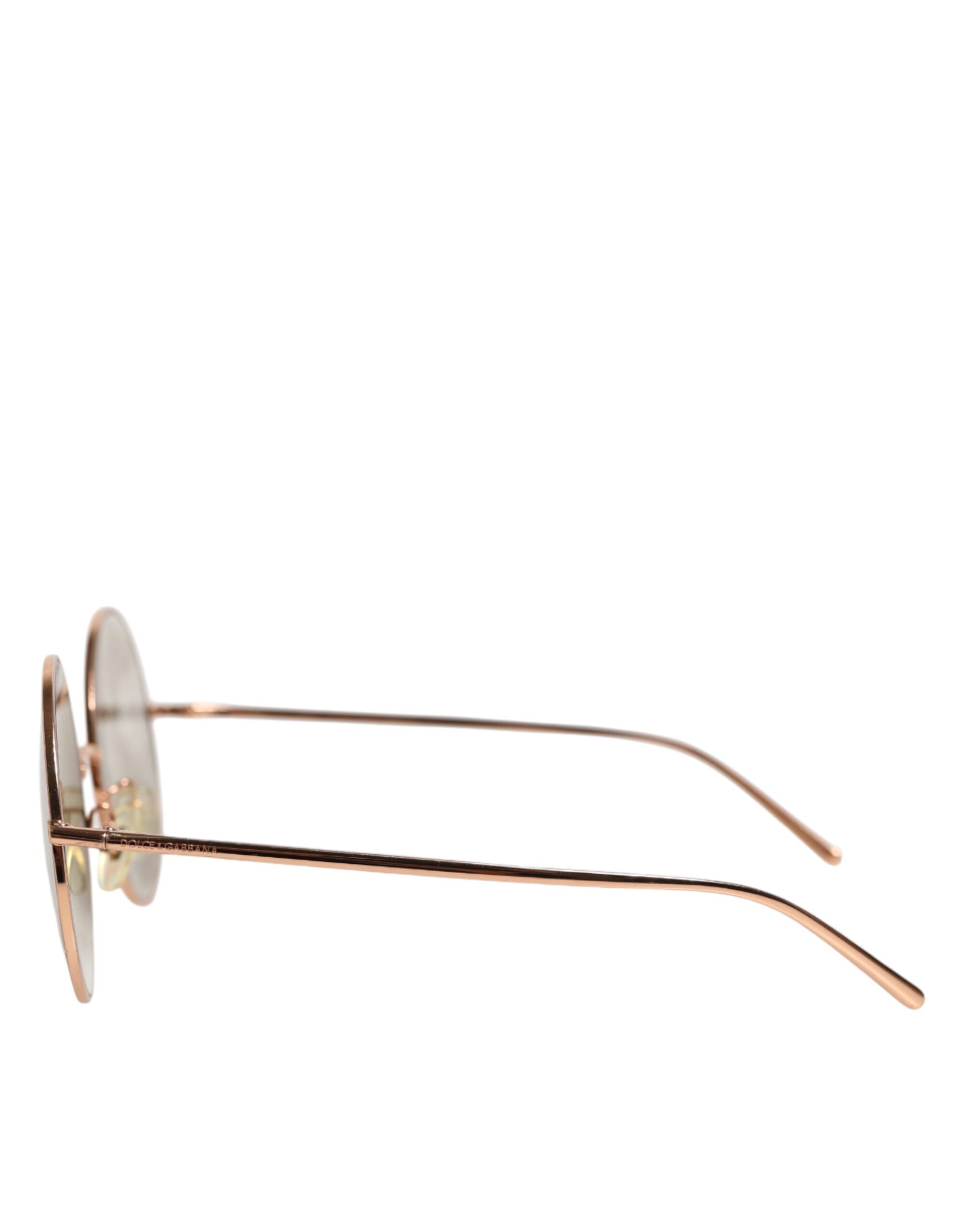 Dolce & Gabbana DG2215K Gold Metal Round Shades Eyewear Sunglasses