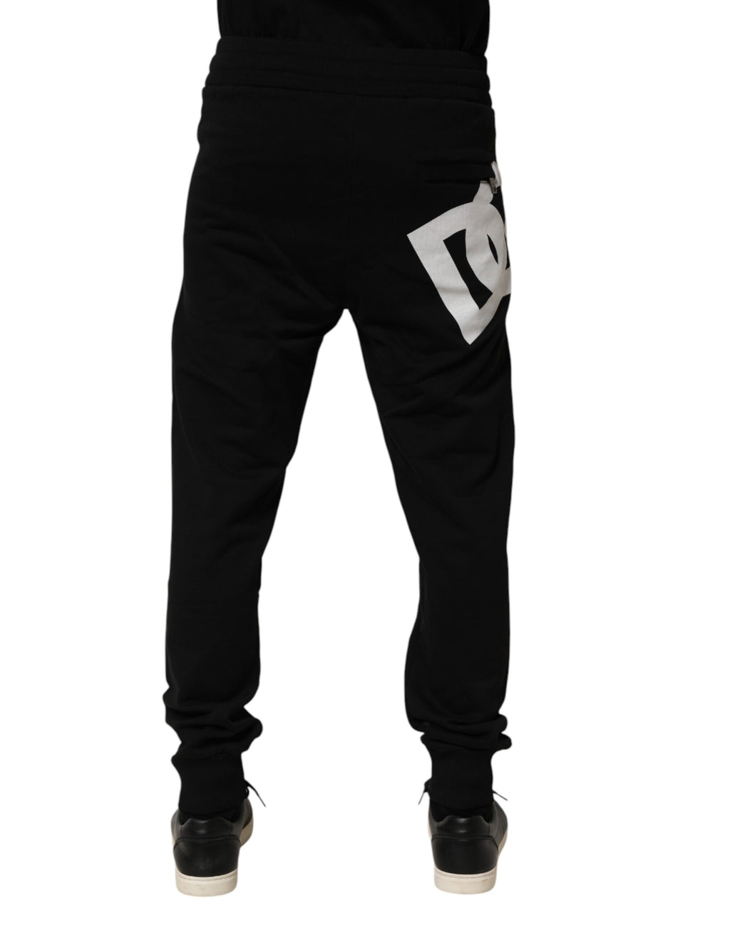 Dolce & Gabbana Black DG Logo Cotton Jogger Sweatpants Pants