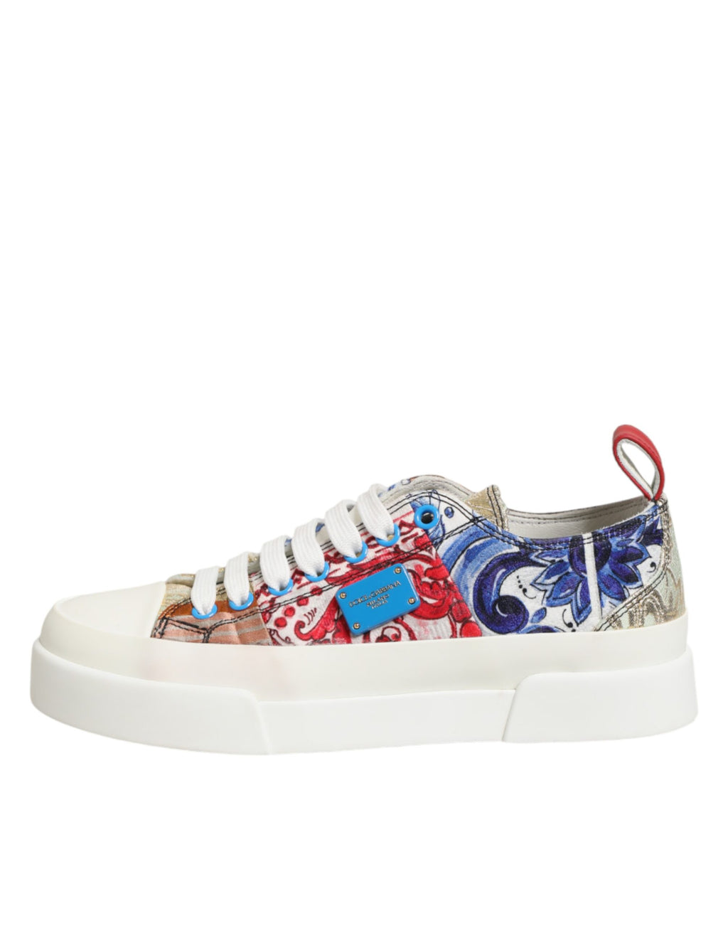 Dolce & Gabbana Multicolor Patchwork Low Top Sneakers Shoes