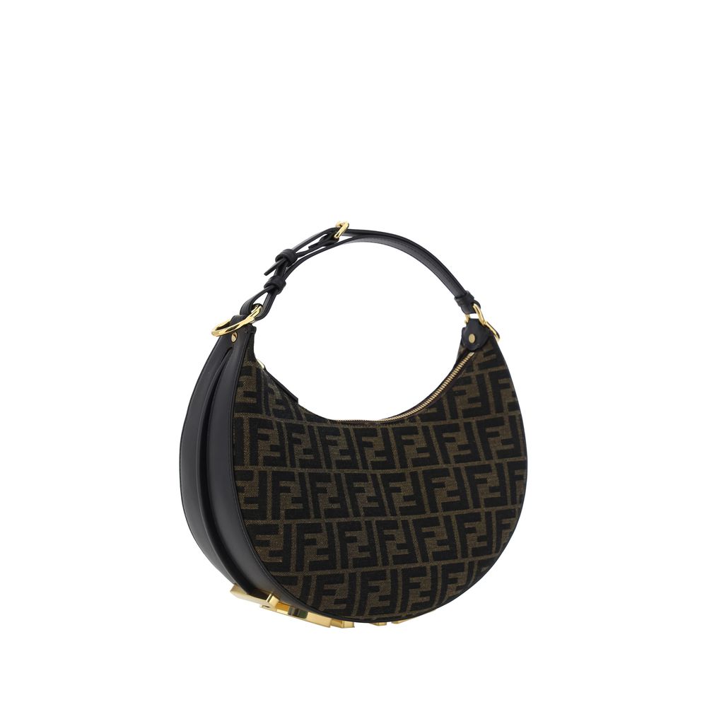 Fendi Brown Polyester Shoulder Bag
