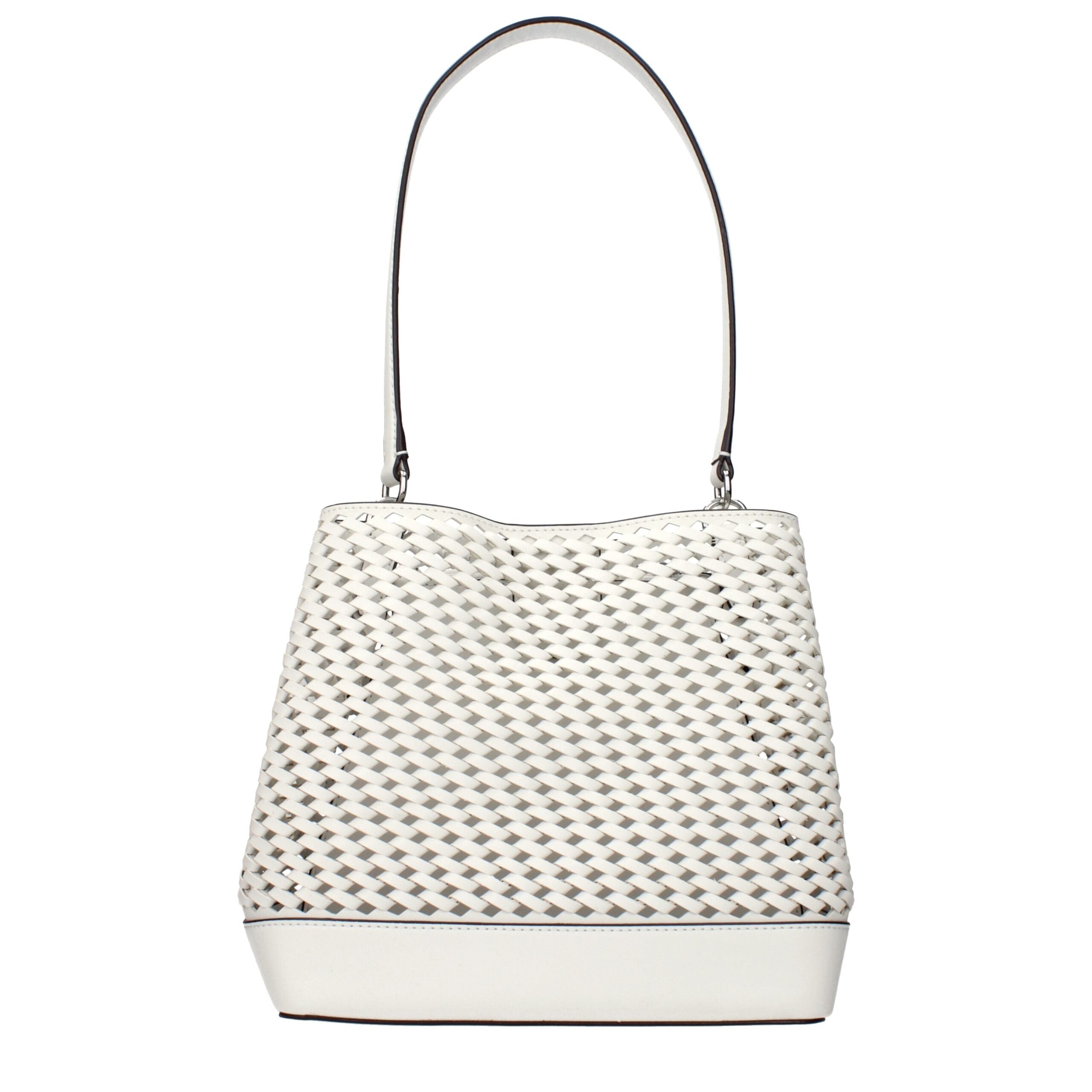 Michael Kors White Leather Shoulder Bags