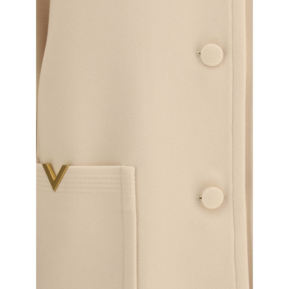 Valentino Wool Drap Caban