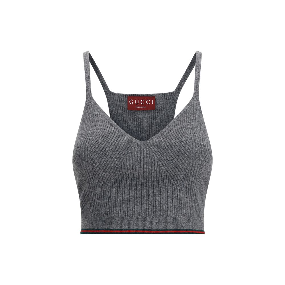 Gucci V-neck ribbed Top