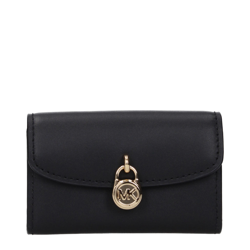 Michael Kors Black Leather Wallets