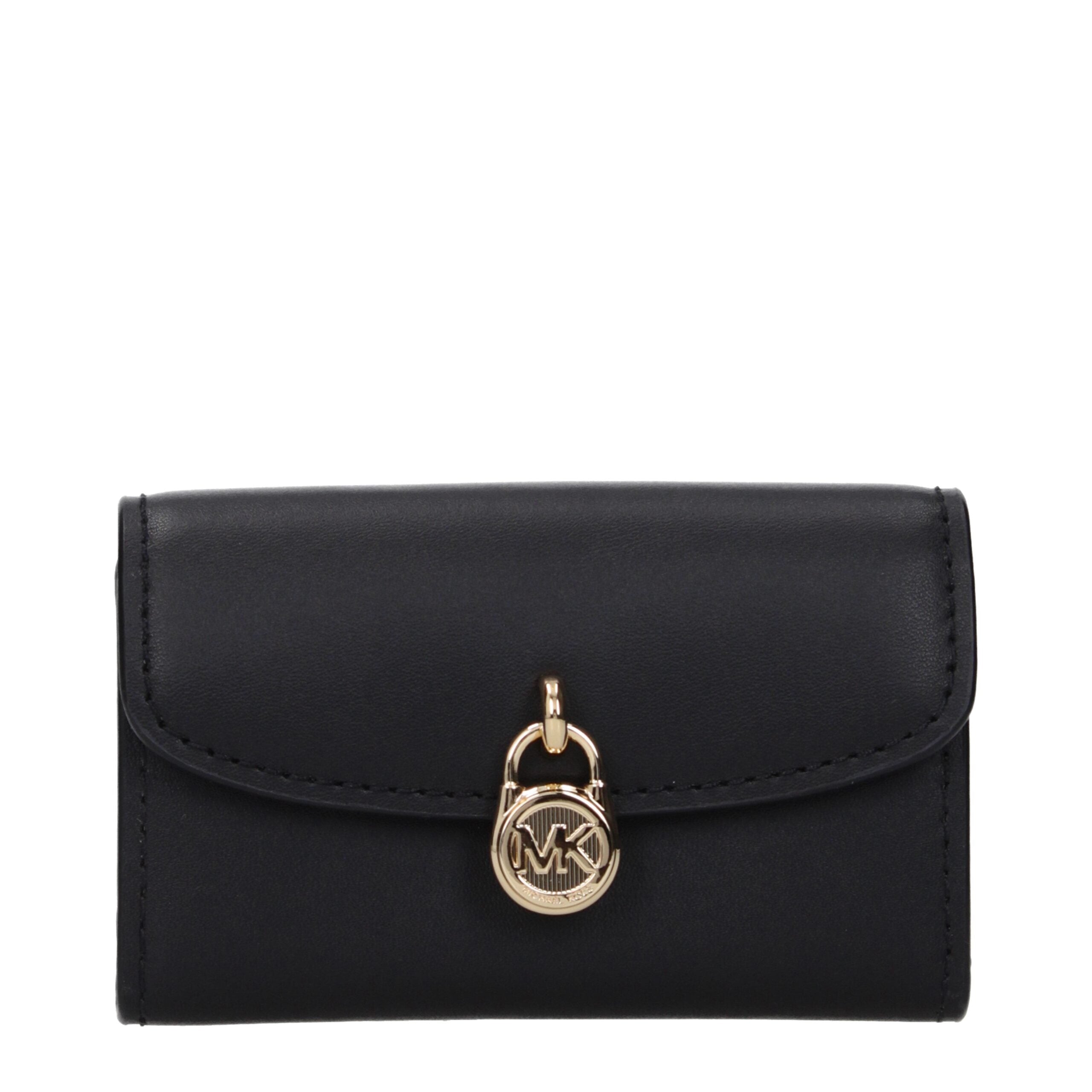 Michael Kors Black Leather Wallets