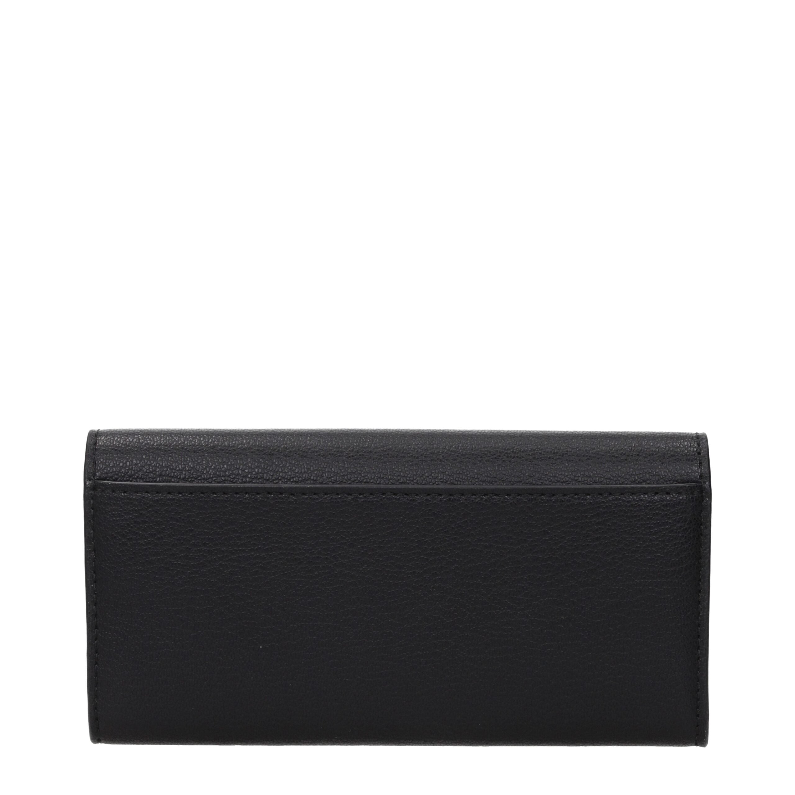 Michael Kors Black Leather Wallets