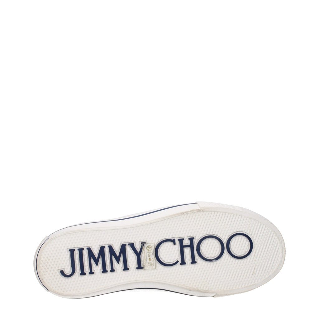 Jimmy Choo Beige Fabric Low Top Sneakers