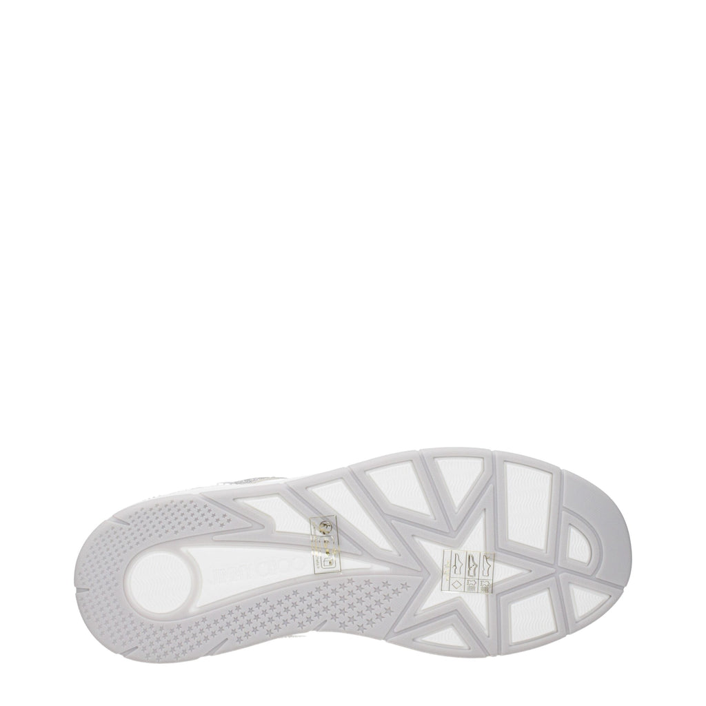 Jimmy Choo White Leather Low Top Sneakers