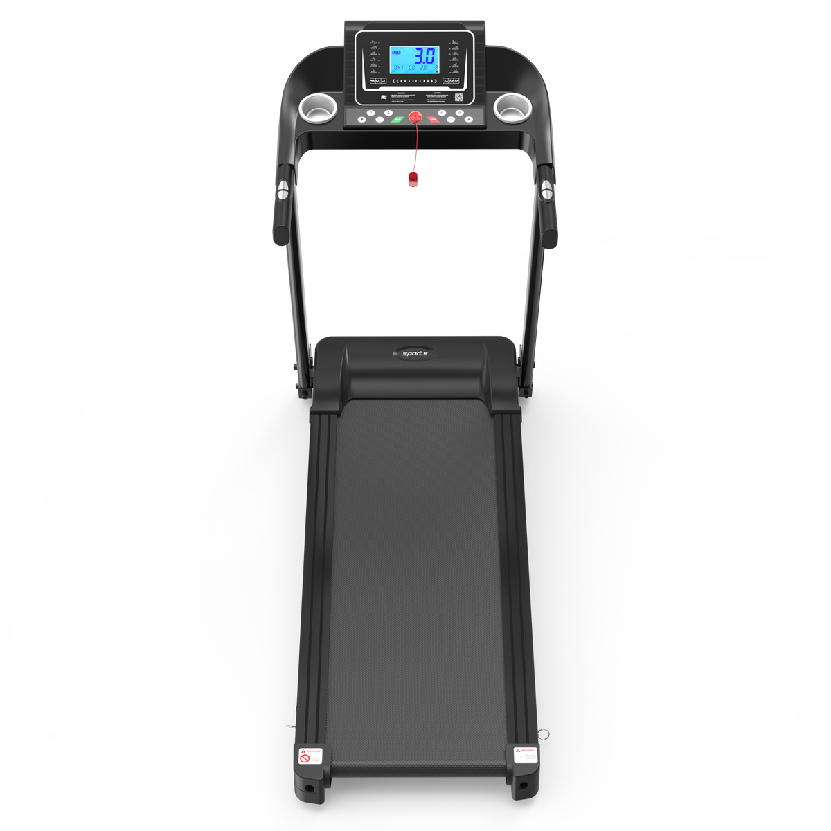 Fitshow App Home Foldable Treadmill with Incline, Folding Treadmill for Home Workout, Electric Walking Running Treadmill Machine 5' LCD Screen 250 LB Capacity Bluetooth Music