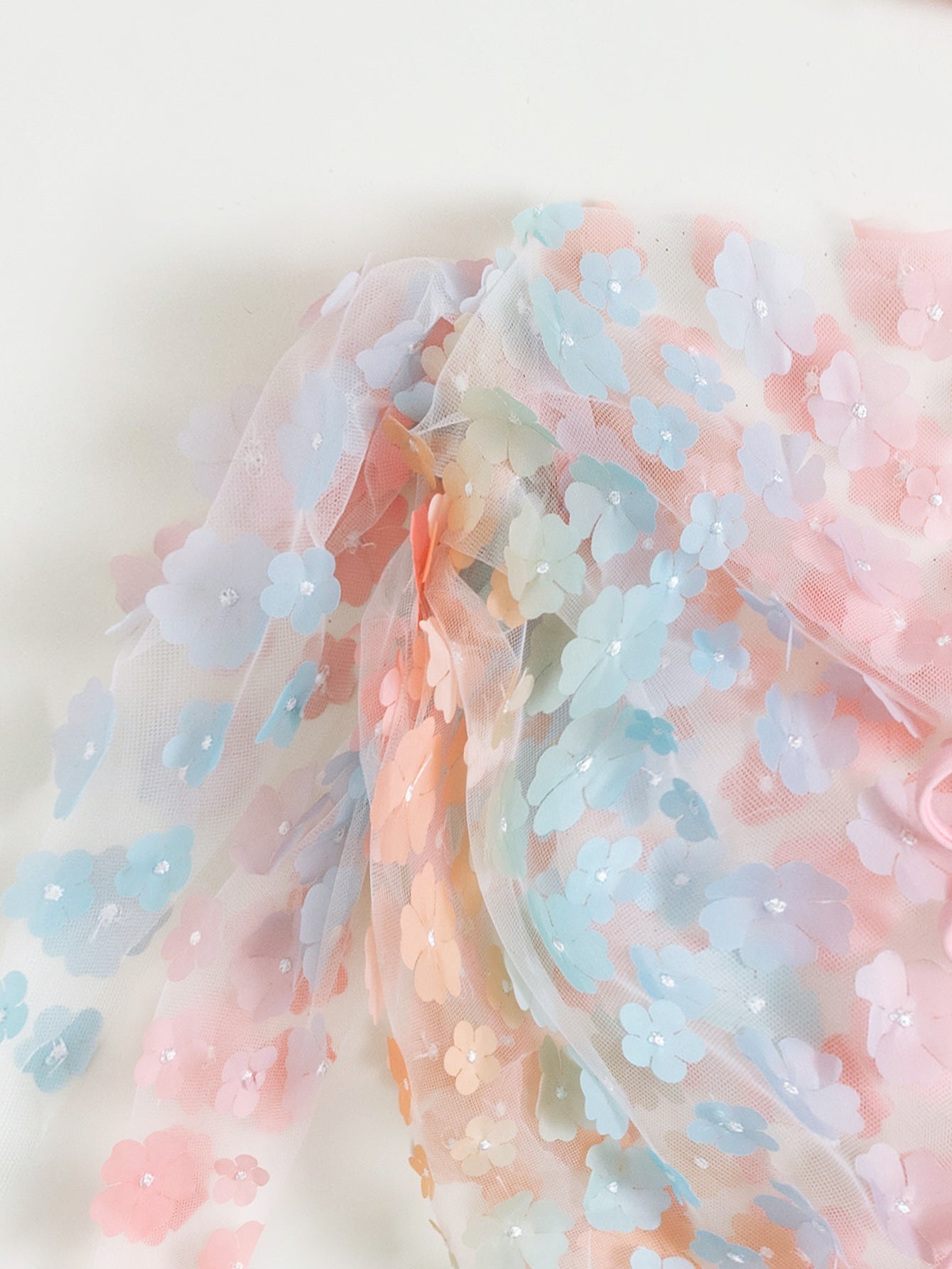 Bikini Swimsuit Women Three-Piece Suit Sexy Bikini Halter Lace-up Floral Gauze Skirt Swimsuit