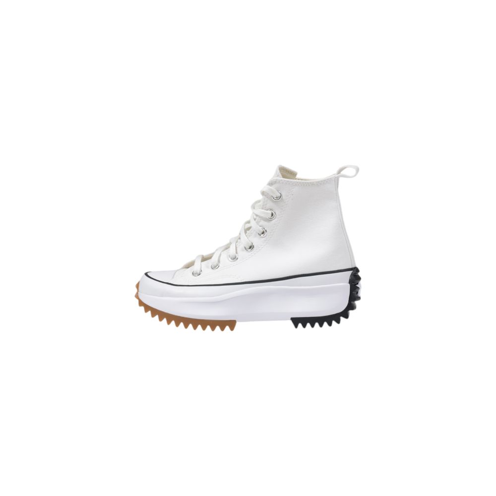 Converse White Fabric High Top Sneakers