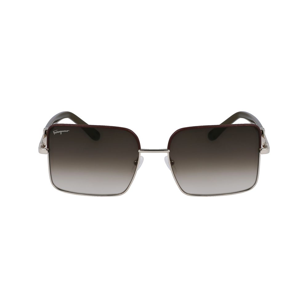 Ferragamo Gold Metal Sunglasses