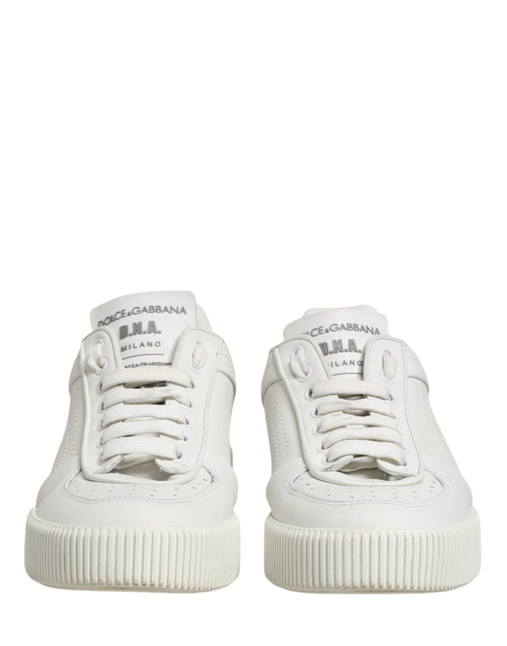 Dolce & Gabbana White MIAMI Calf Low Top Men Sneakers  Shoes
