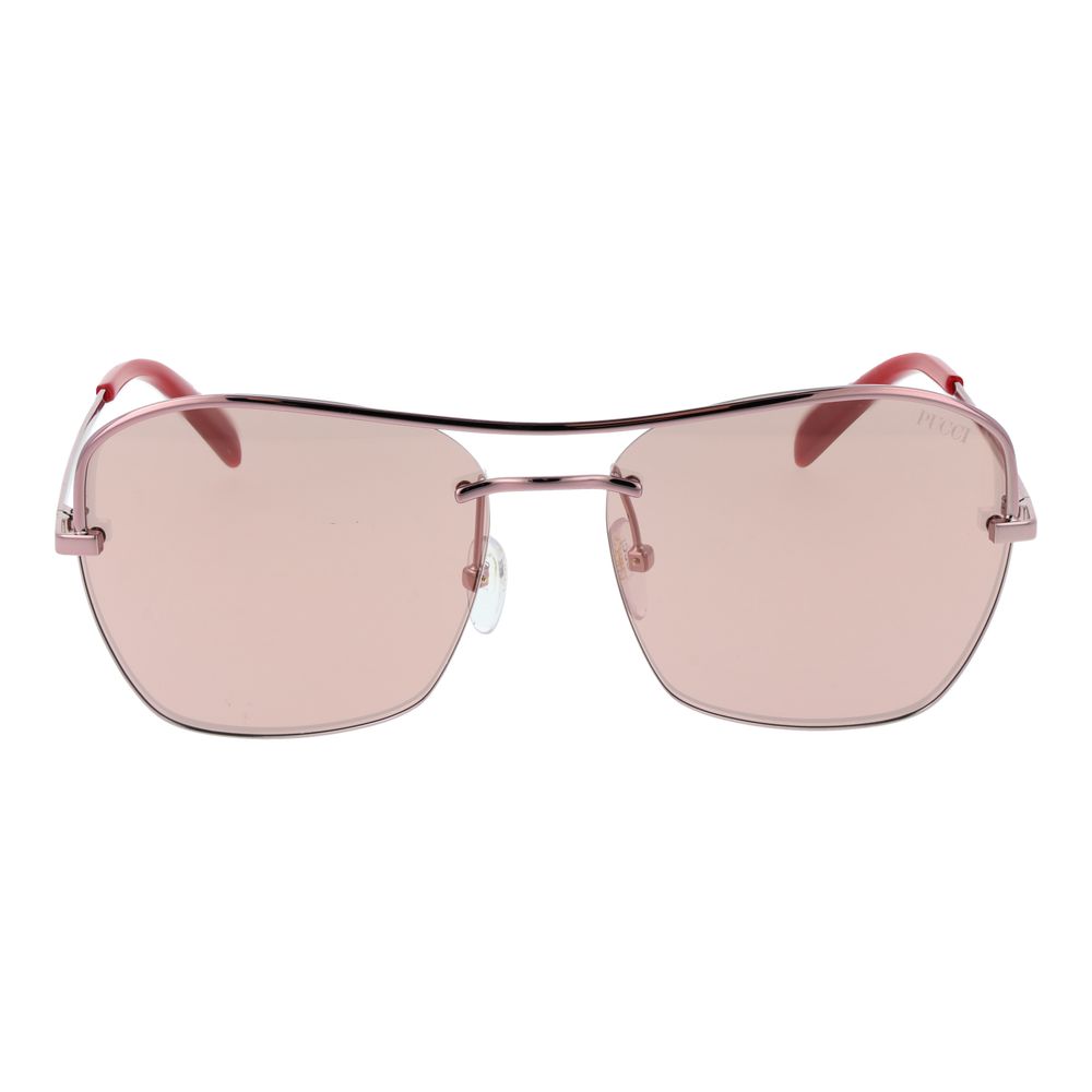 Emilio Pucci Rose Gold Metal Sunglasses