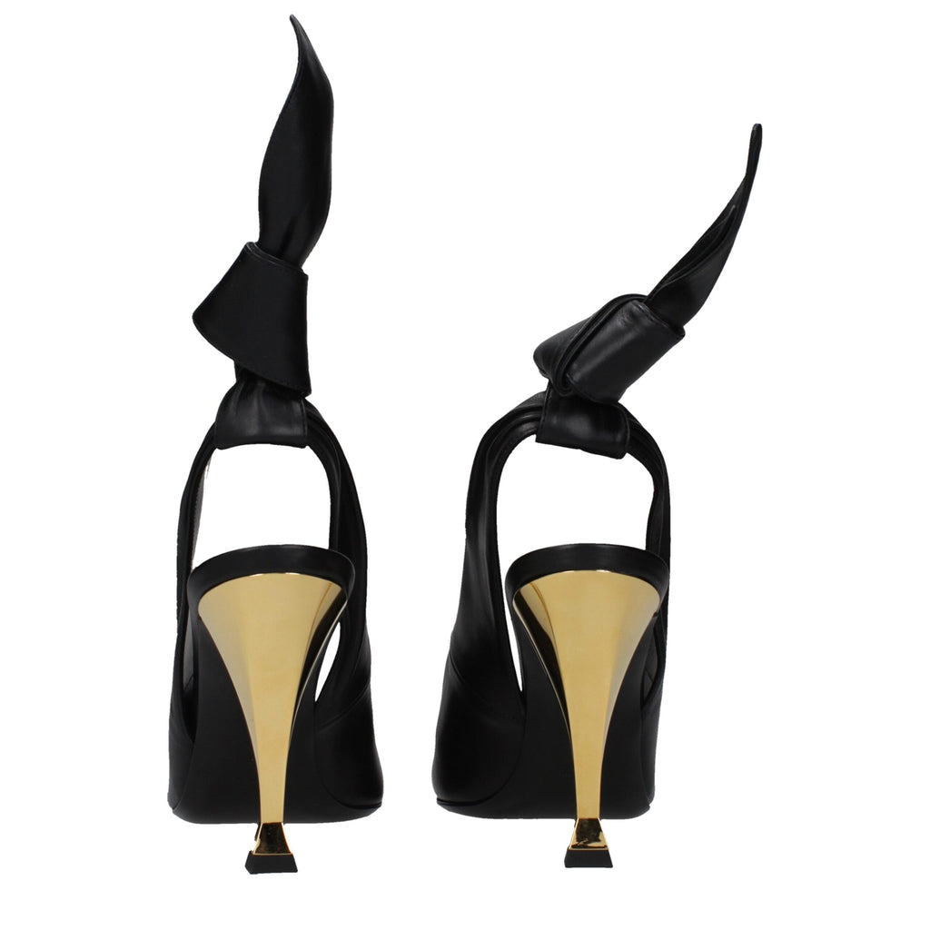 Givenchy Black Leather High Heel Pumps