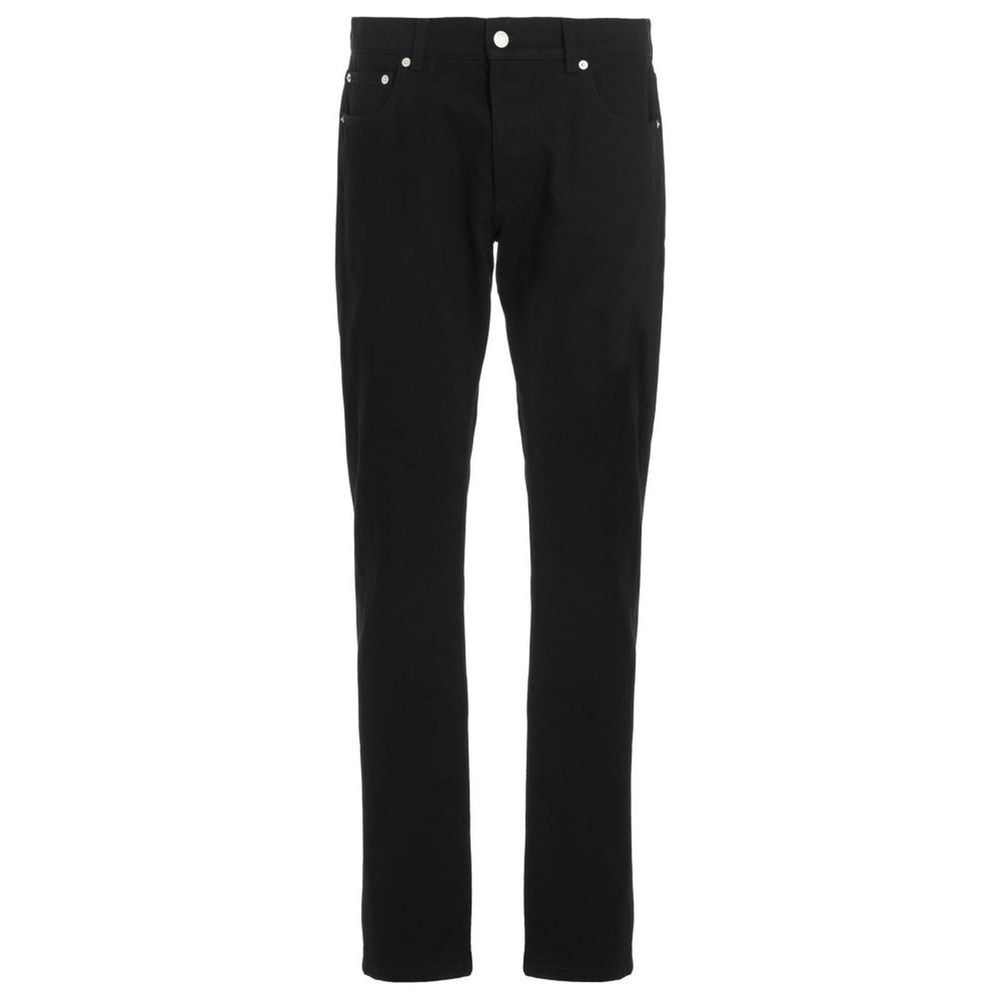 Alexander McQueen Black Cotton Skinny Jeans