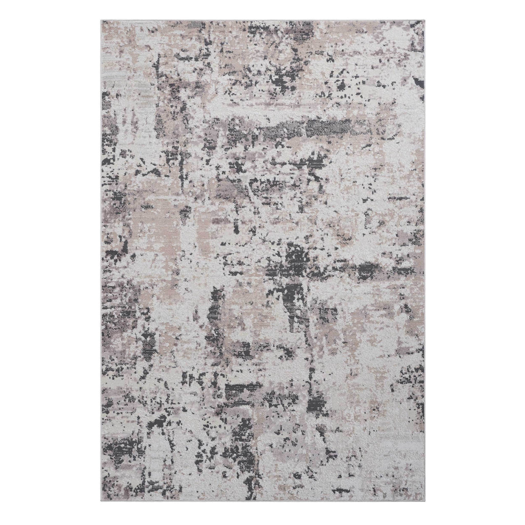 NAAR PAYAS Collection 6X9 Cream / Brown / Abstract Area Rug