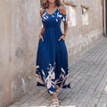 Floral Print Deep V-Neck Tassel Detail Maxi Dress – S–XXL