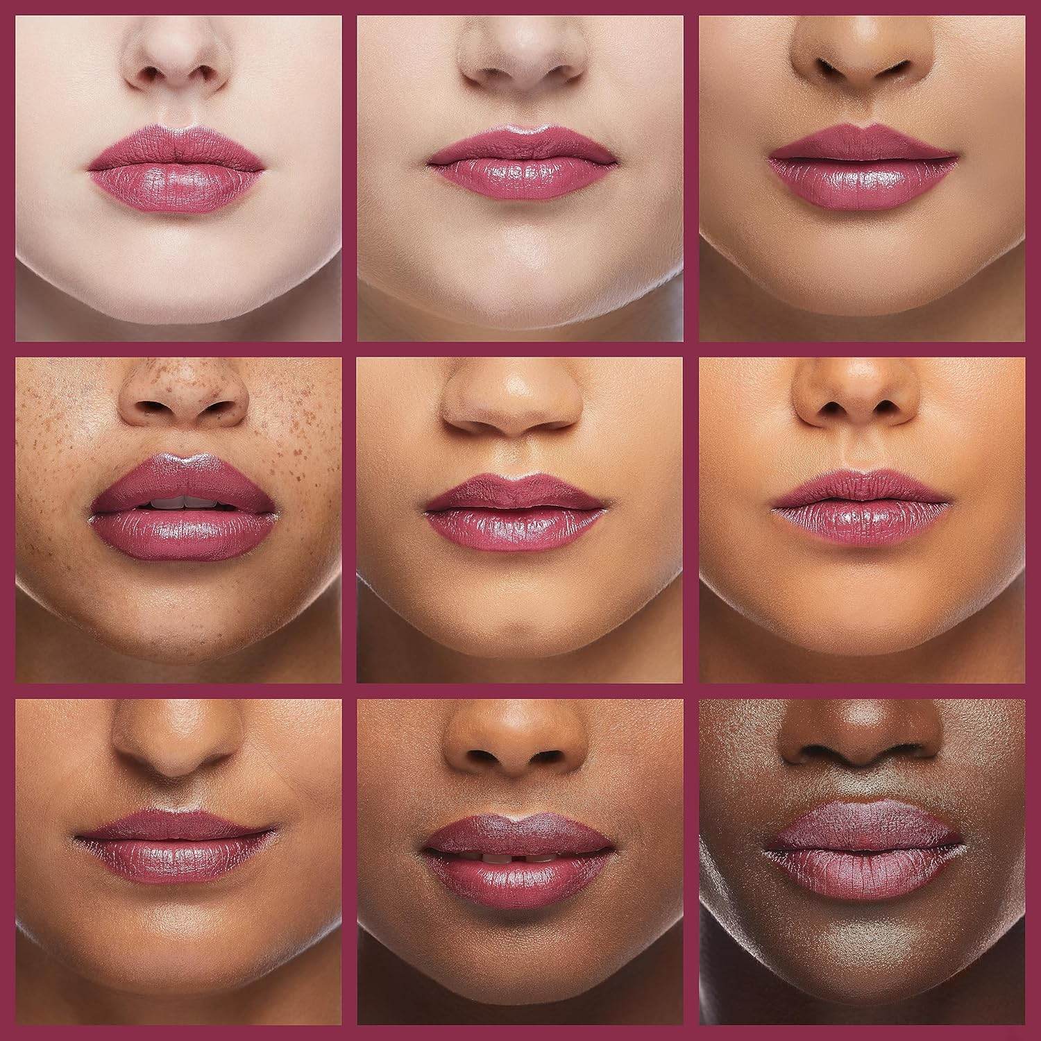 L'Oreal Paris Makeup Colour Riche Plump and Shine Lipstick, for Glossy, Radiant, Visibly Fuller Lips with an All-Day Moisturized Feel, 108 Wild Fig Plump, 0.1 oz.