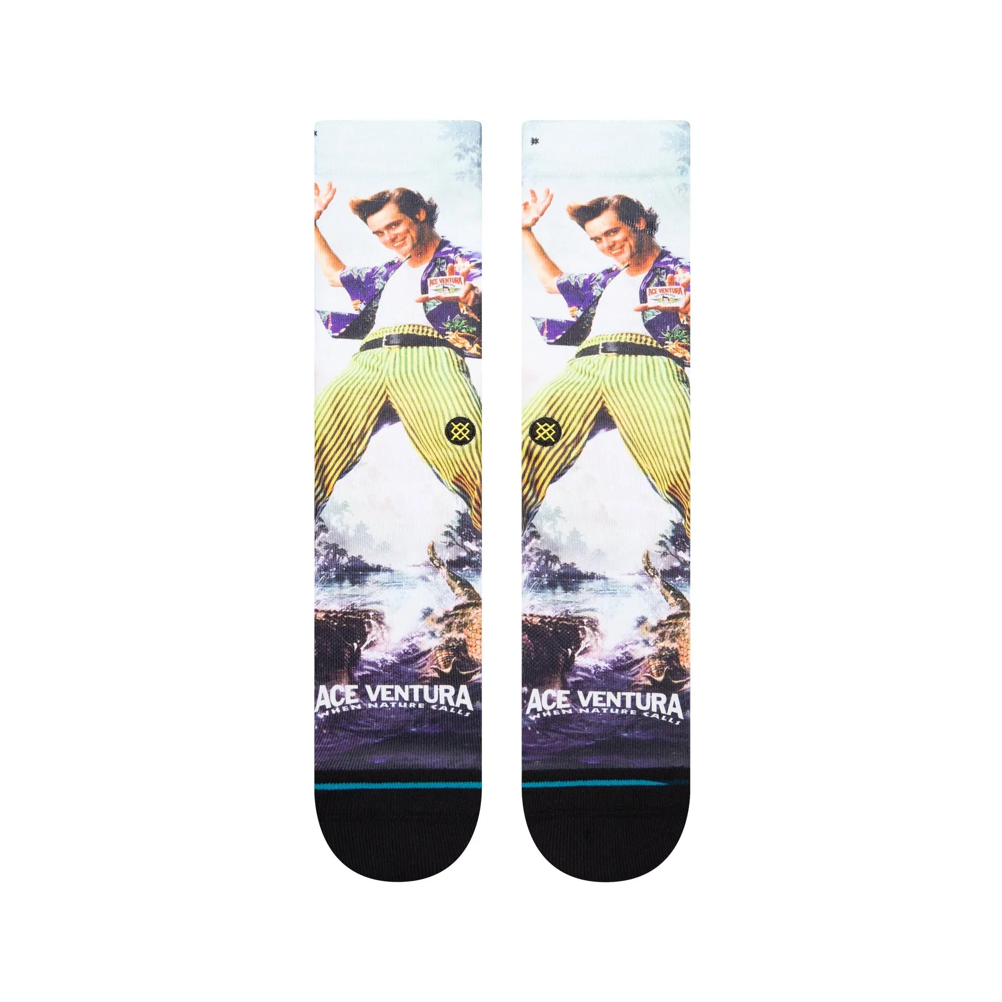 Stance Ace Ventura When Nature Calls Crew Socks - Black