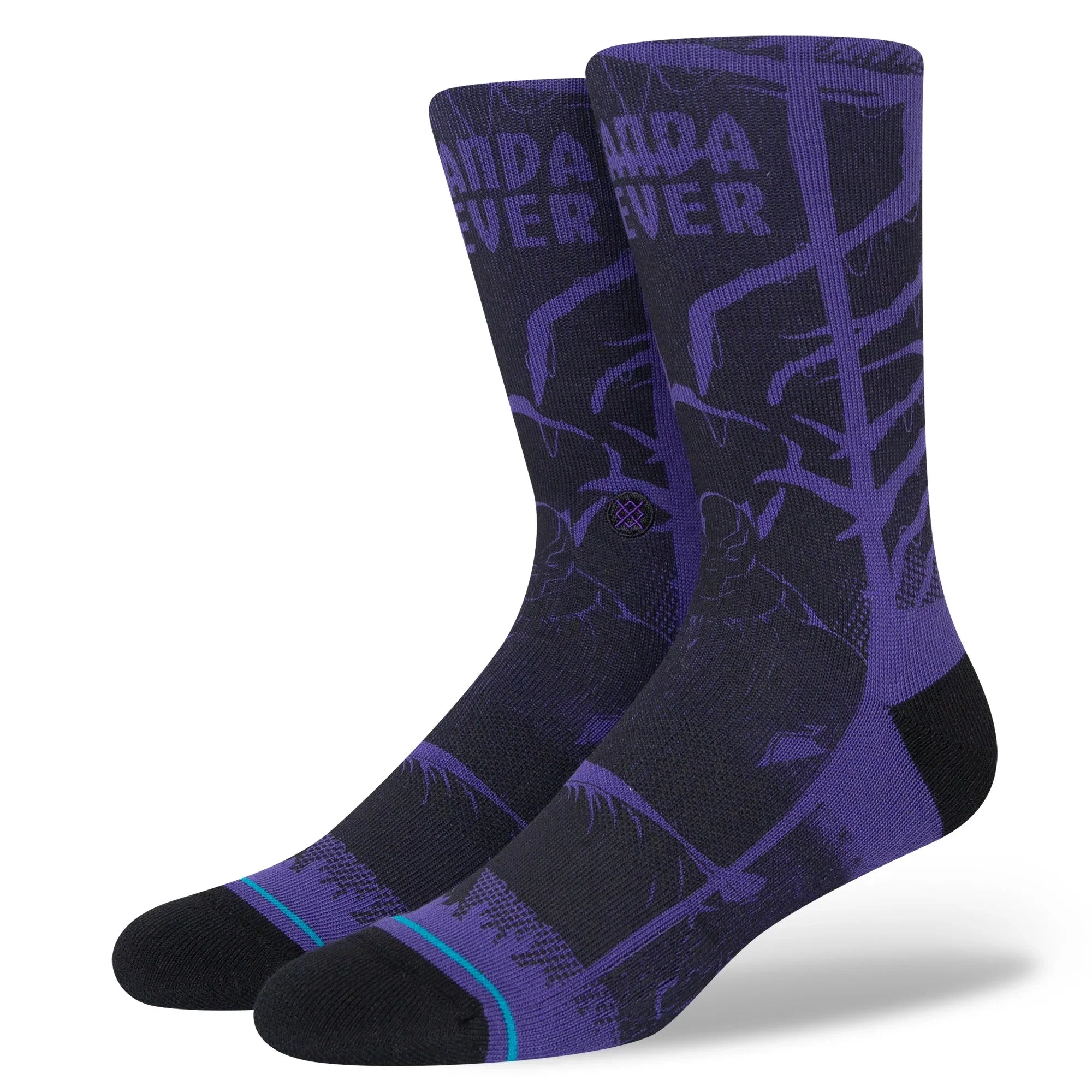 Stance Black Panther Yibambe Kids Crew Socks - Purple
