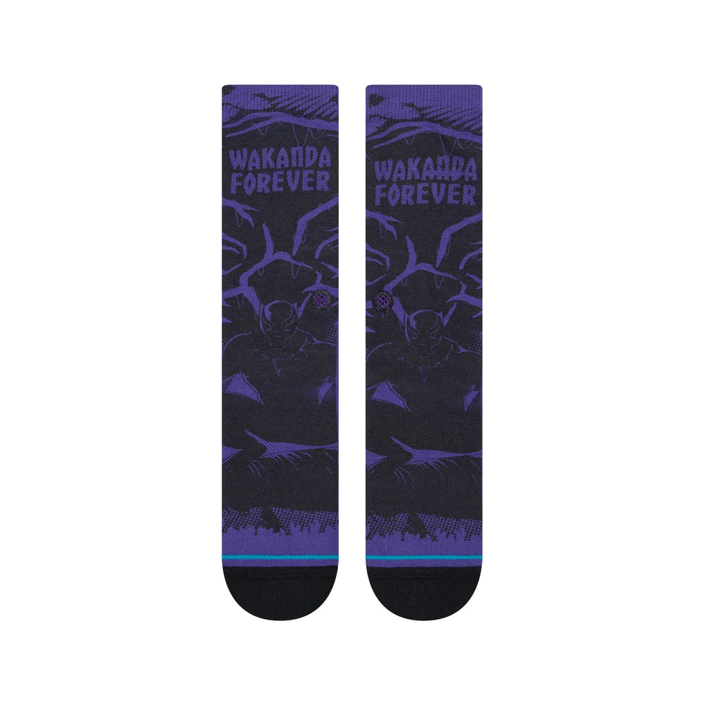 Stance Black Panther Yibambe Kids Crew Socks - Purple