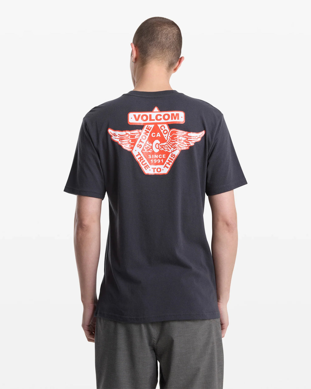 Volcom Free Wheel Washed Black S/s Shirt