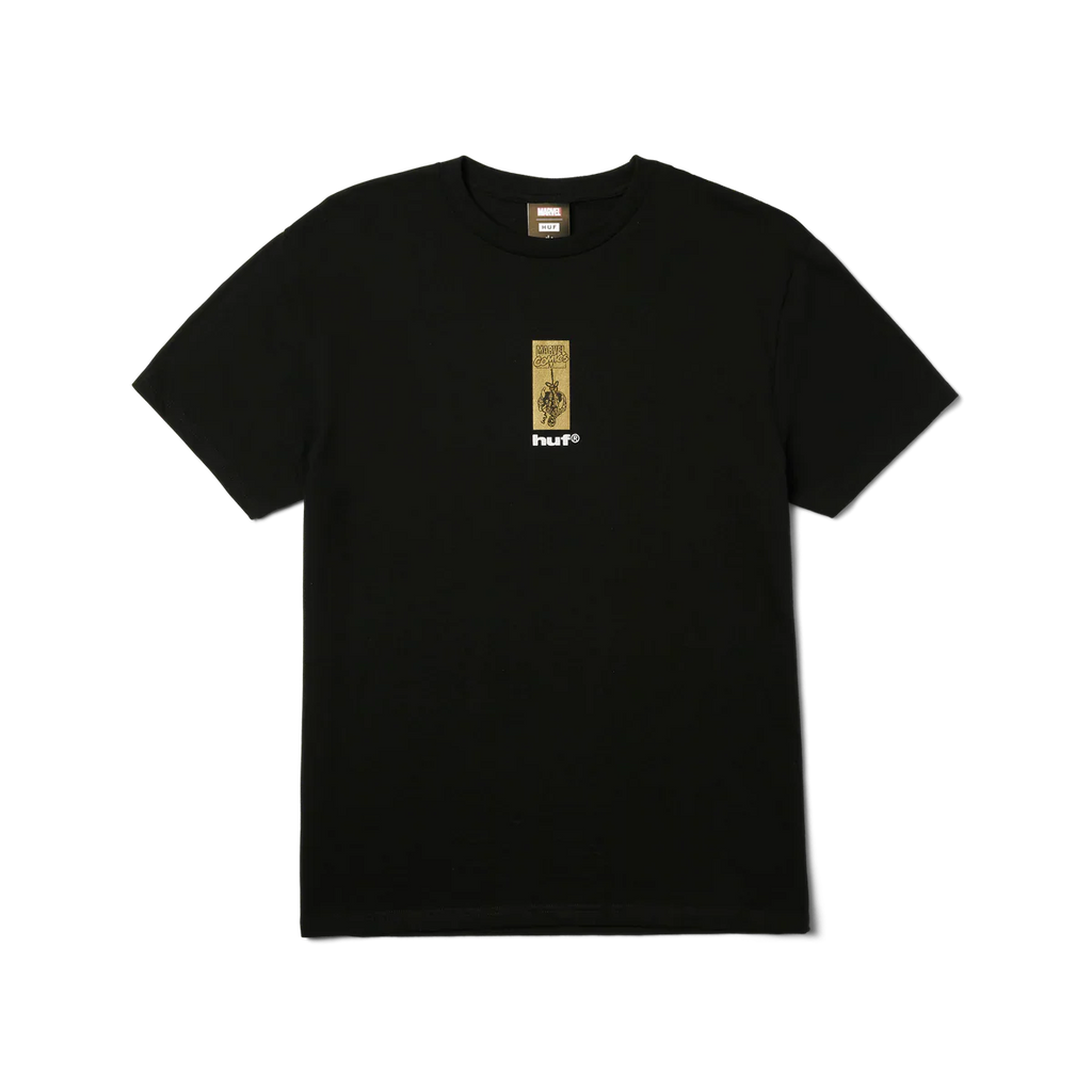 HUF x Marvel Spider-Man Arachknight Gold T-Shirt - Black