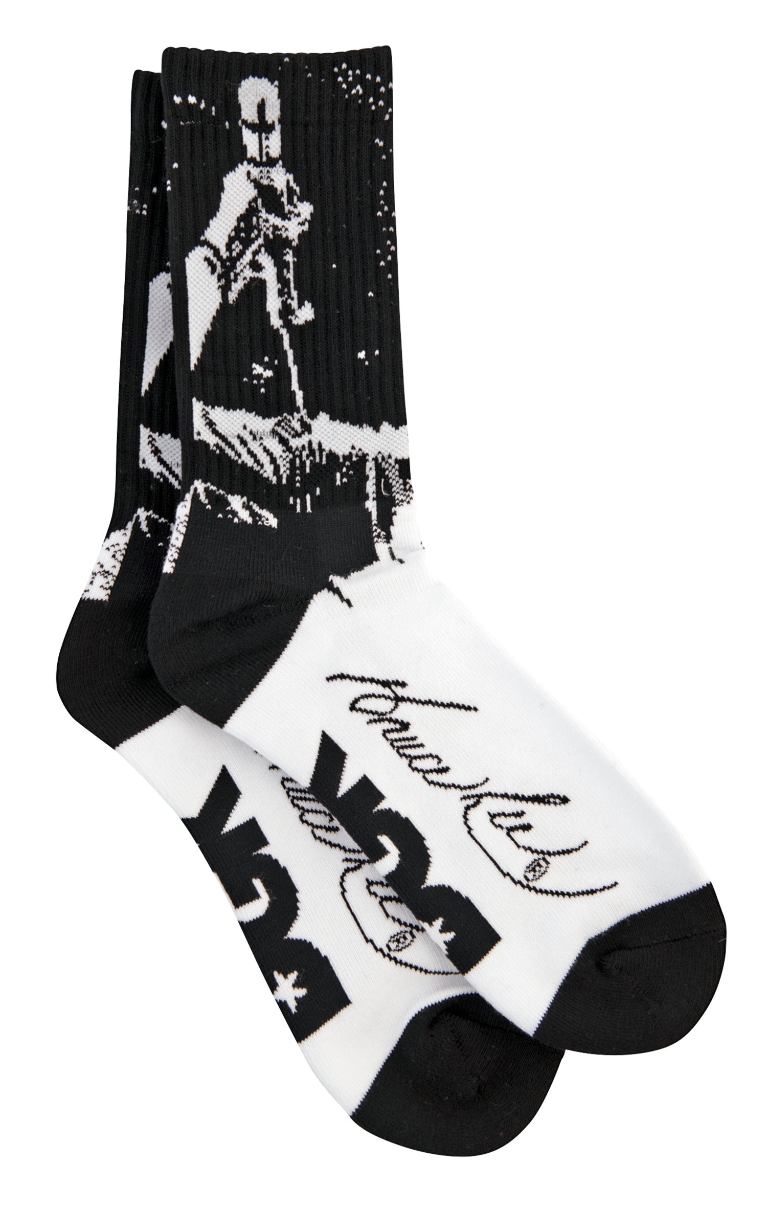 DGK x Bruce Lee Impact Socks - White