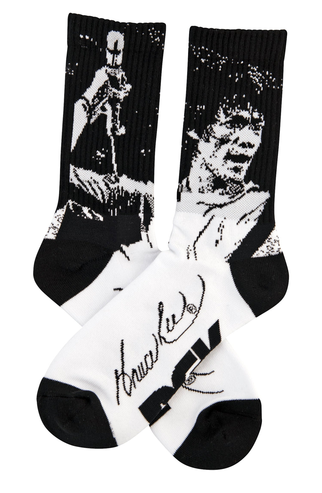 DGK x Bruce Lee Impact Socks - White