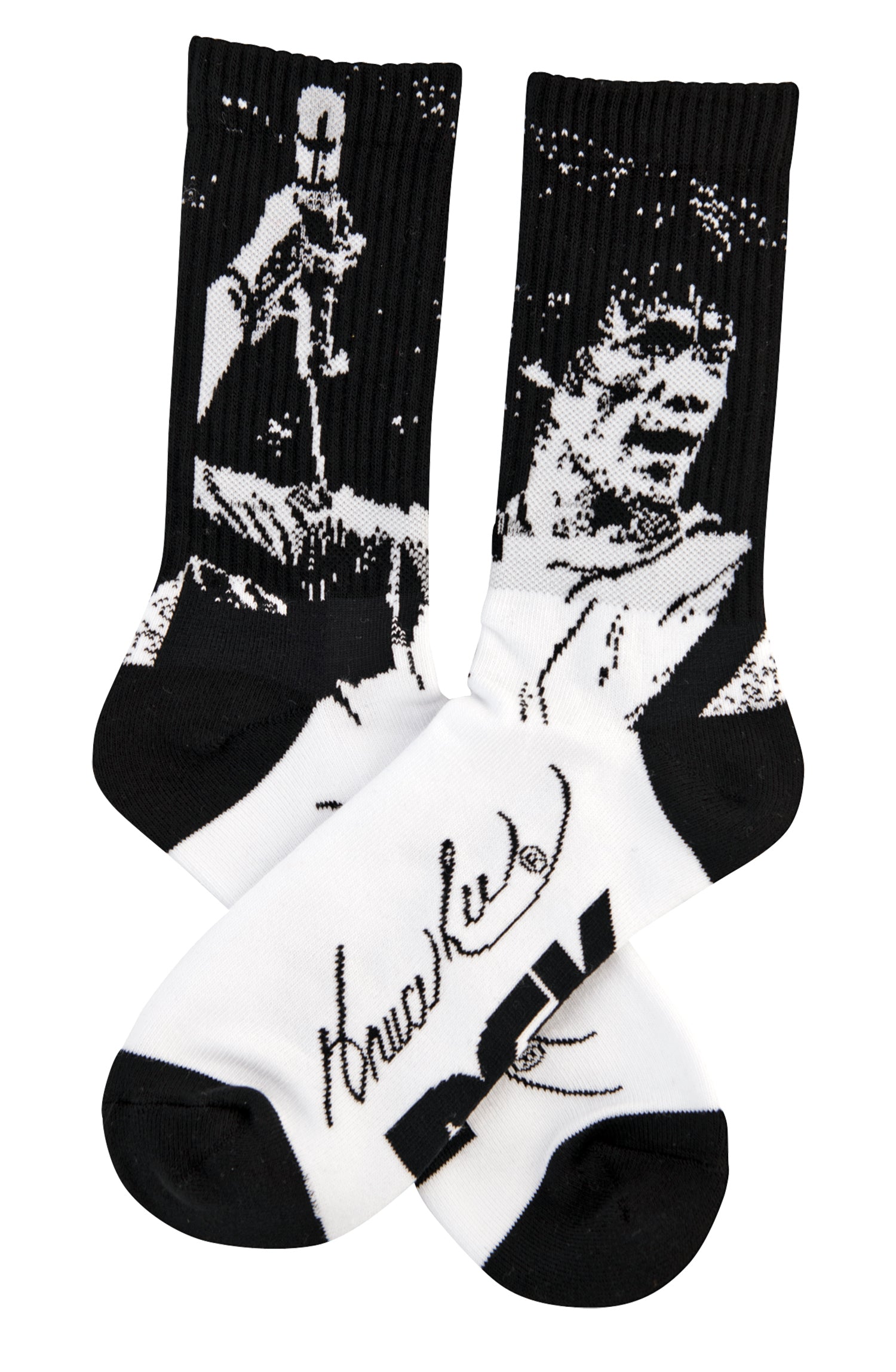 DGK x Bruce Lee Impact Socks - White