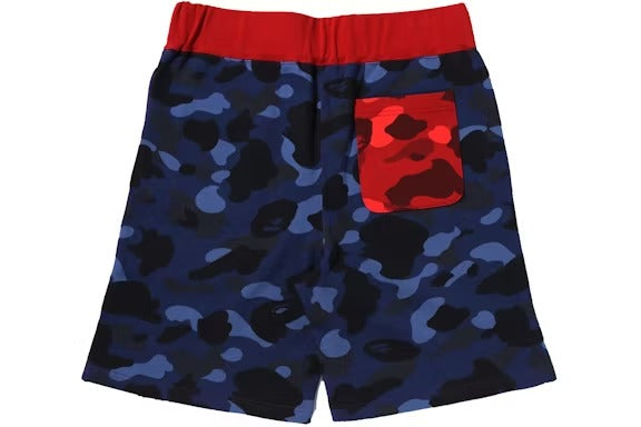 BAPE Crazy Camo Shark Shorts (Purple)