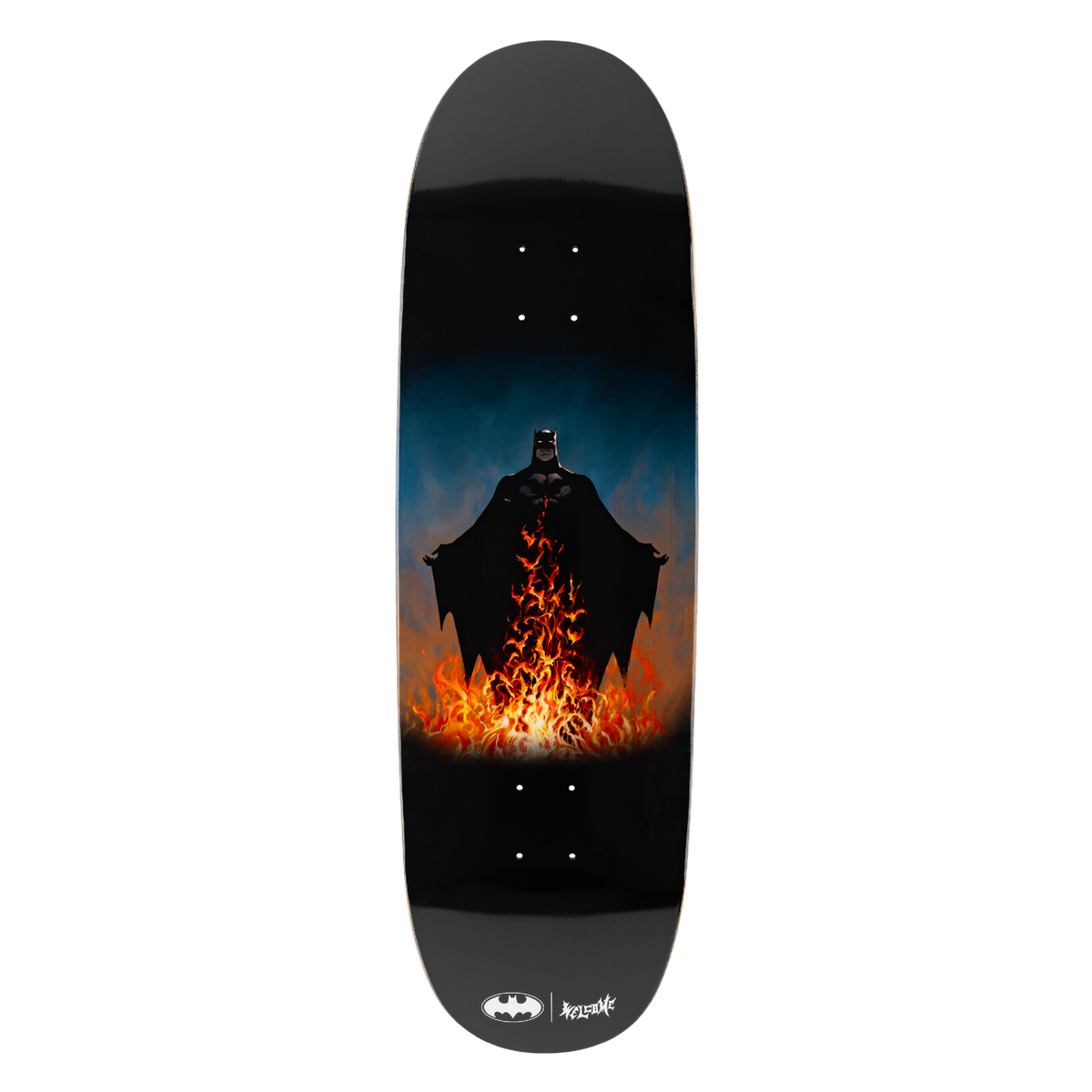 Welcome x Batman Bat Flames on Boline 2.0 Deck - 9.5″ Black