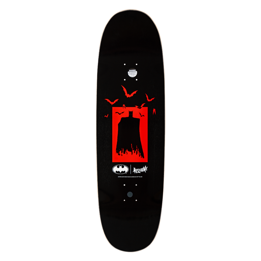 Welcome x Batman Bat Flames on Boline 2.0 Deck - 9.5″ Black