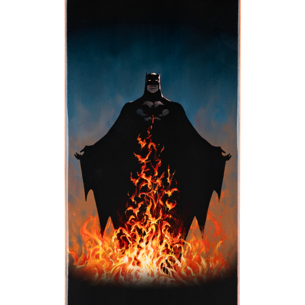 Welcome x Batman Bat Flames on Popsicle Deck - 8.5″ Black