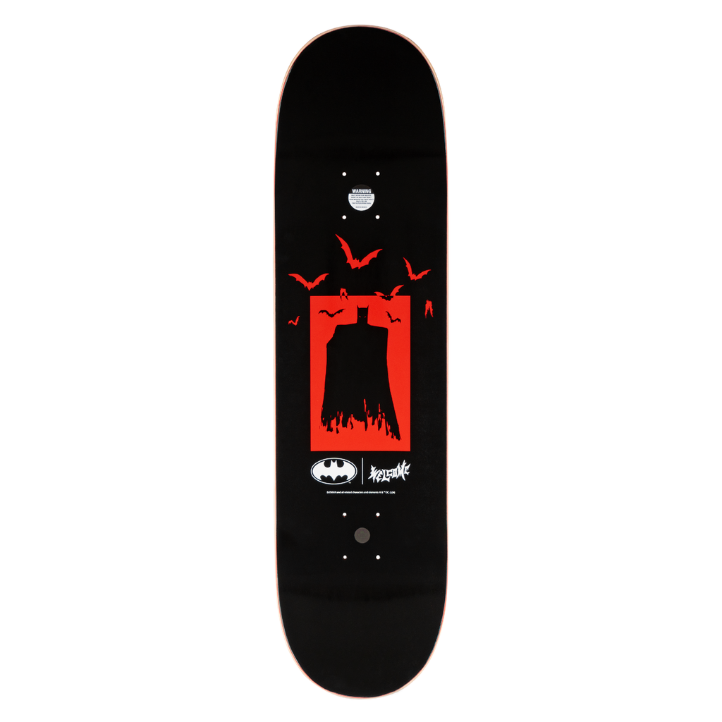 Welcome x Batman Bat Flames on Popsicle Deck - 8.5″ Black