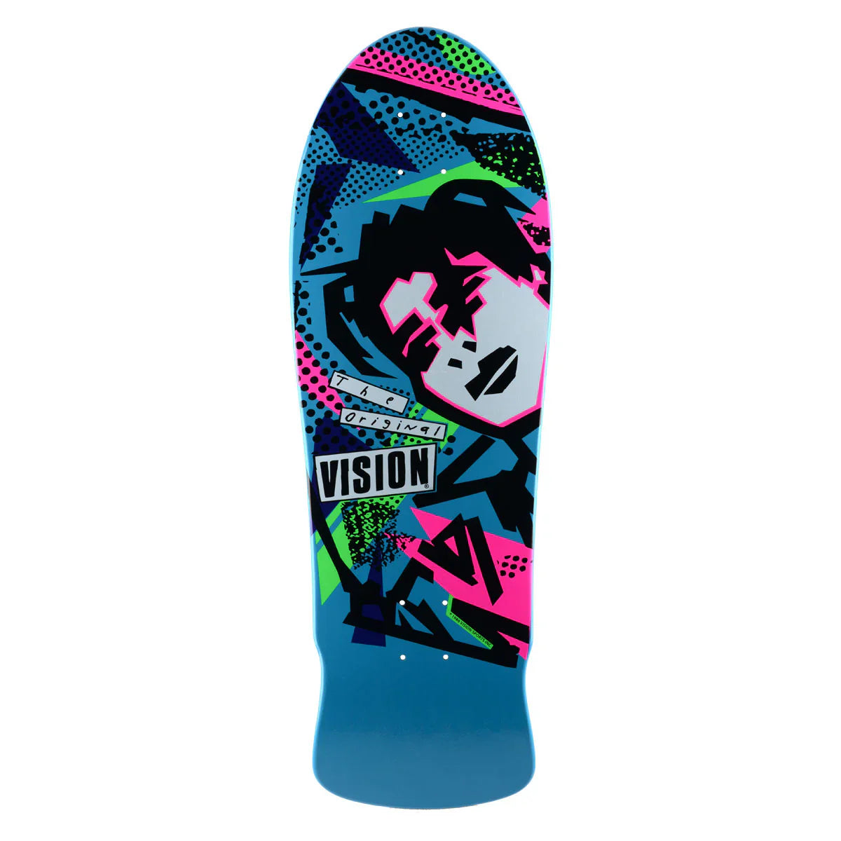 Vision Original MG Skateboard Deck - 10" Blue/Pink
