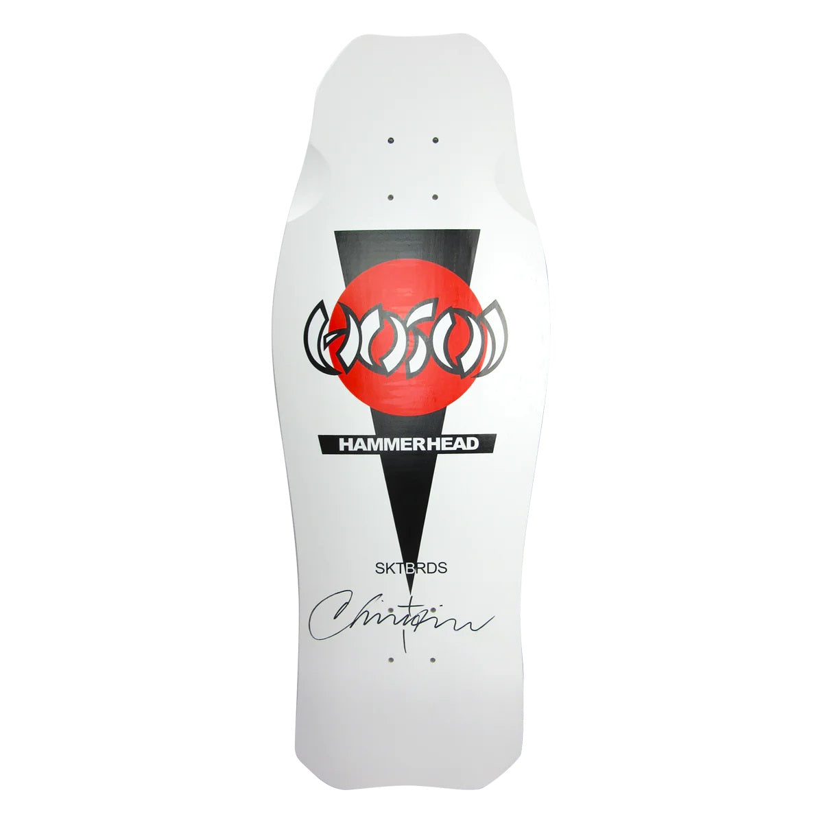 Hosoi O.G. Hammerhead Signed Skateboard Deck - 10.5″ White