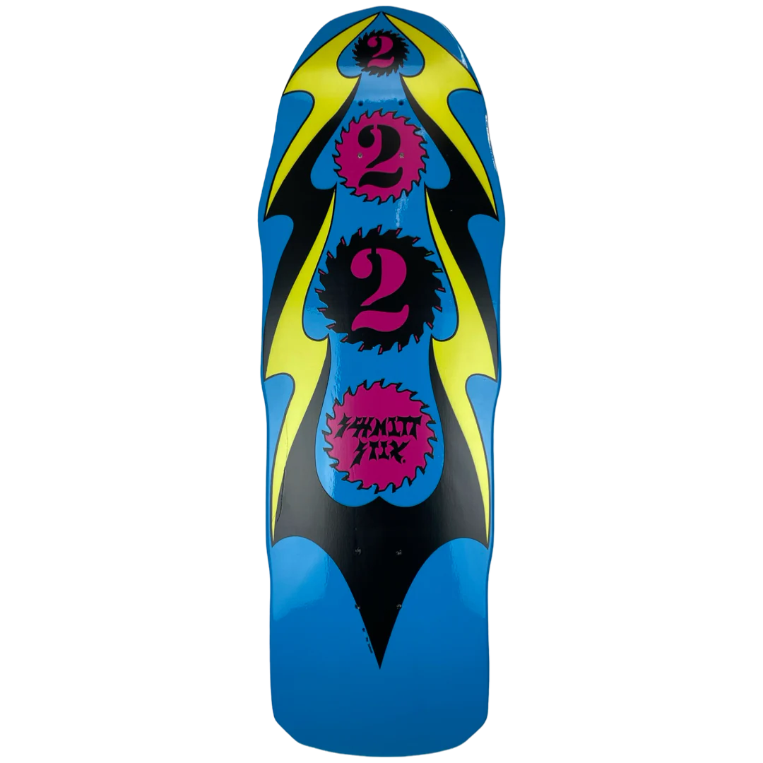Schmitt Stix Ripsaw 2 Skateboard Deck - 10" Blue Dip