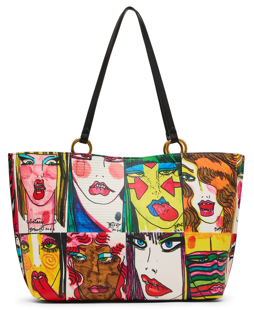 Betsey Johnson Faces Tote Multi