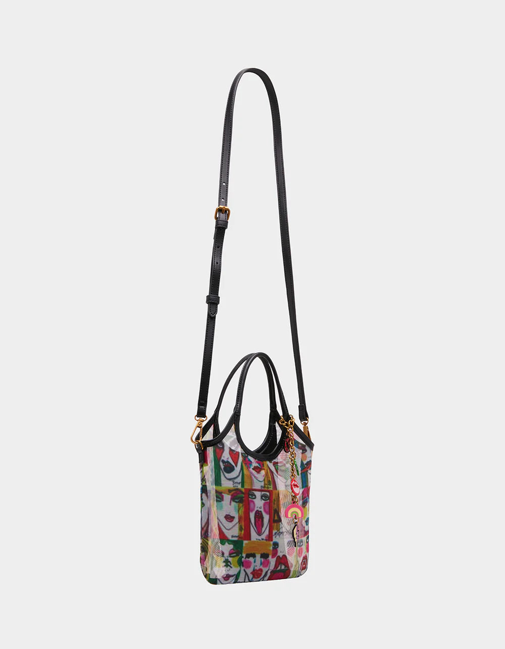 Betsey Johnson Faces Mini Mesh Bag